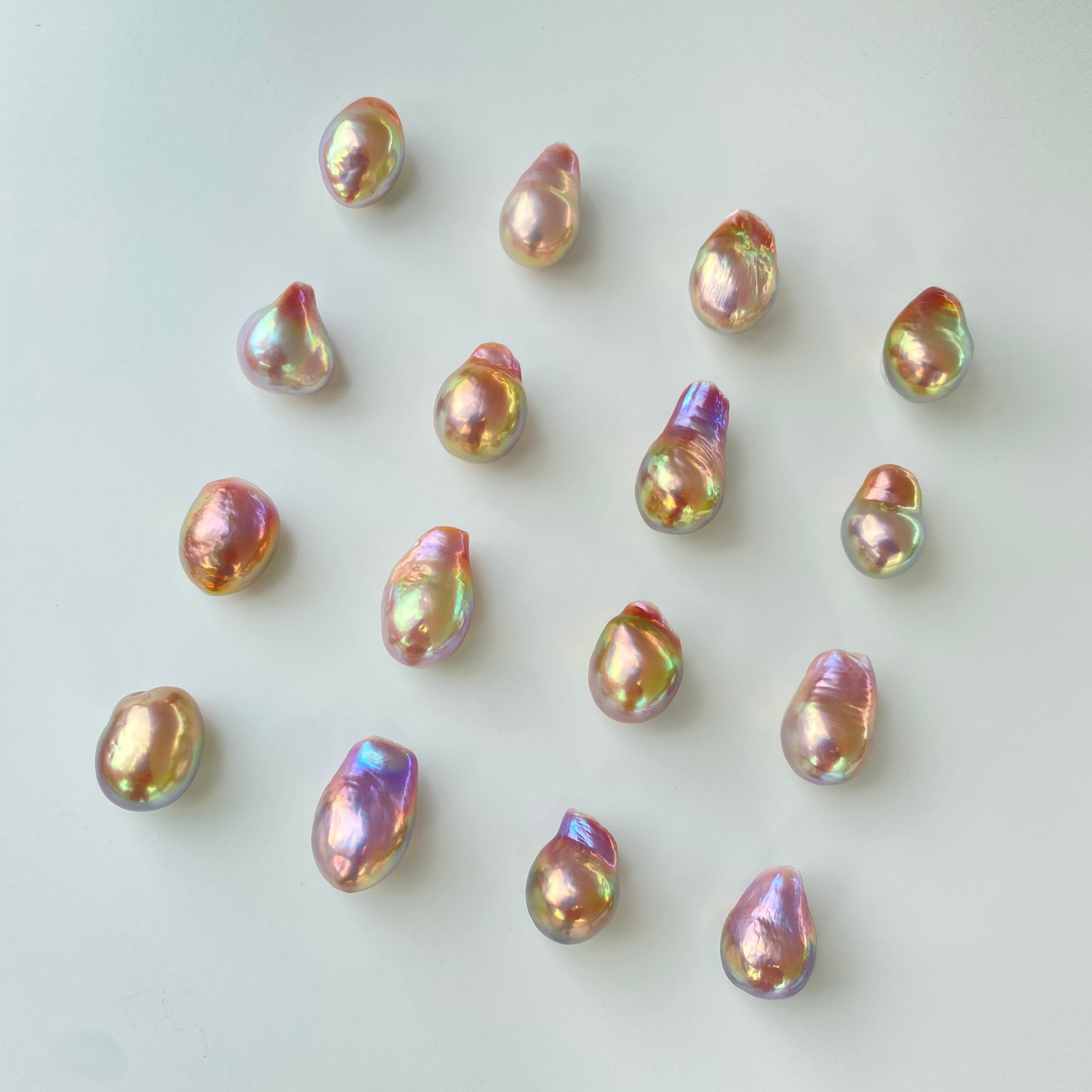 Natural Freshwater Rainbow Edison Pearls（EBN-0001）