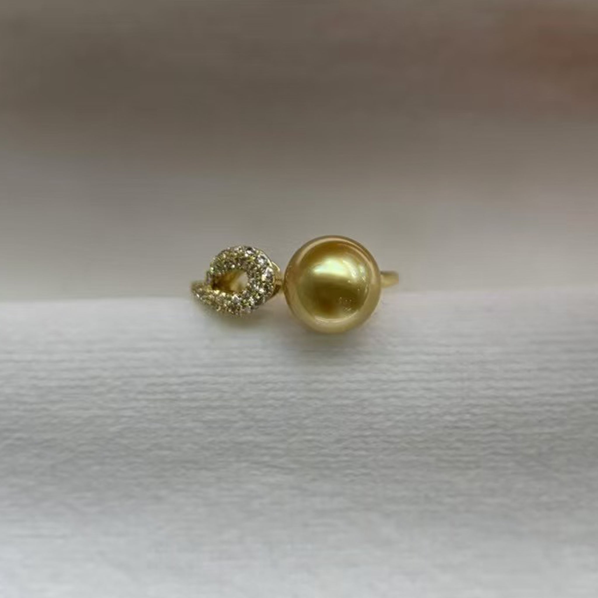 The southsea Gold Pearl Ring