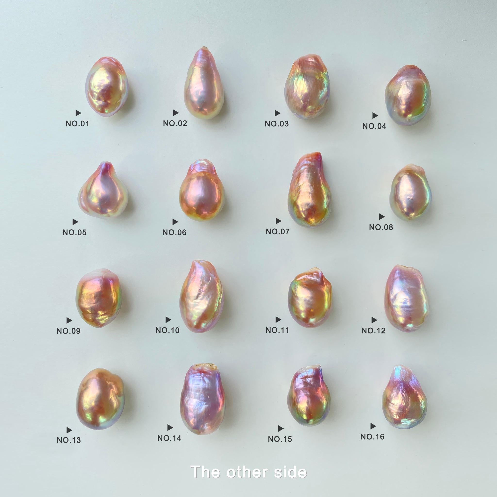 Natural Freshwater Rainbow Edison Pearls（EBN-0001）