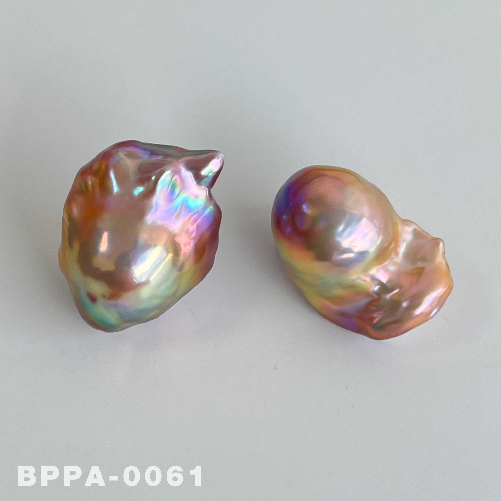 Large Gold and Purple Rainbow Fireball Pearls