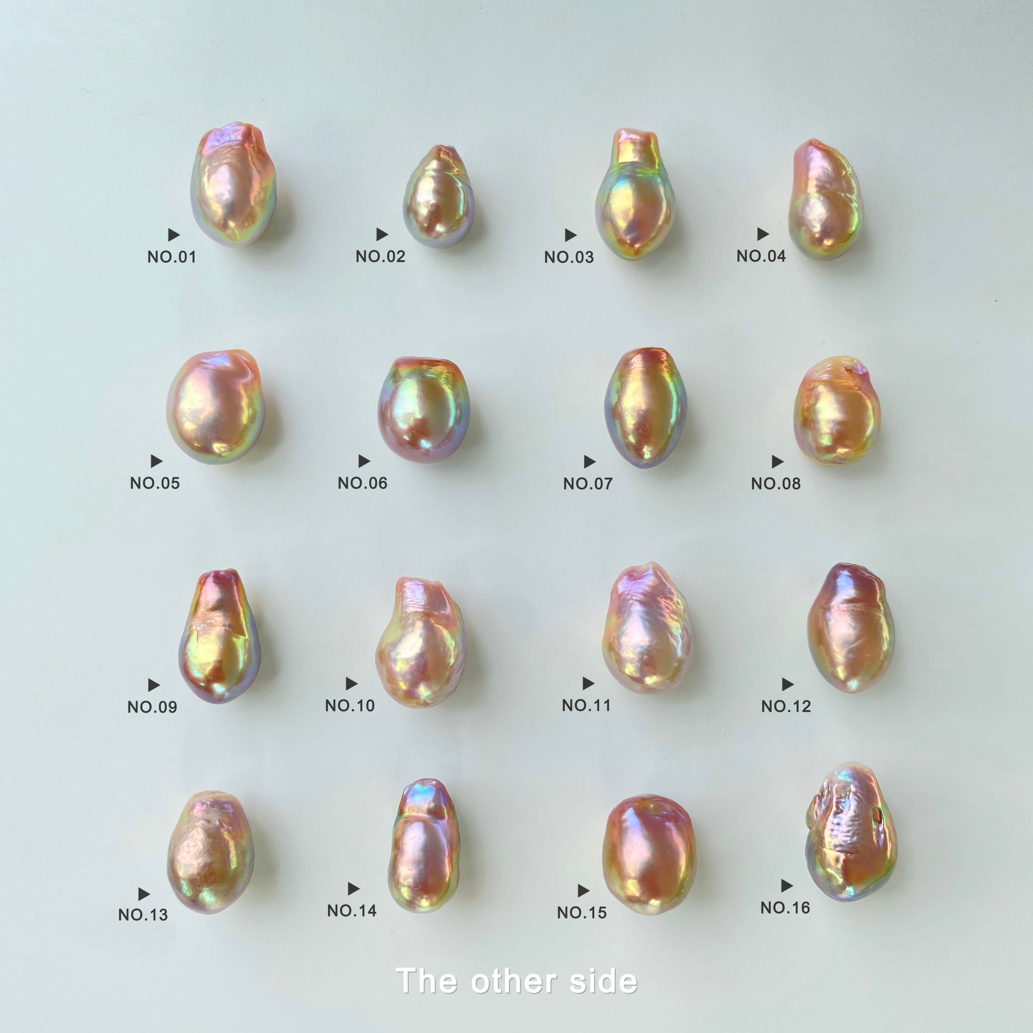 Natural Freshwater Rainbow Edison Pearls（EBN-0002）